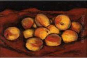 Peaches On Red Cloth Peaches On Red Cloth