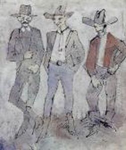 Three Cowboys by Walt Kuhn