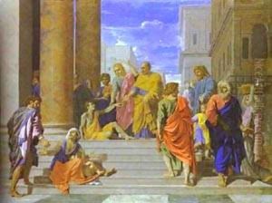 St Peter And St James Cure The Lame Man 1665 by Nicolas Poussin