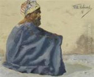 Seated Bedouin by Wilhelm Kuhnert