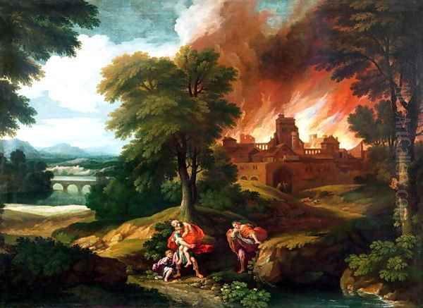 The Burning of Troy - view 1
