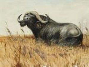 Kaffernbuffel by Wilhelm Kuhnert