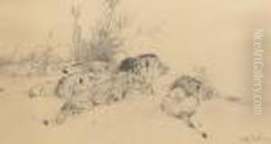 A Group Of Lions by Wilhelm Kuhnert