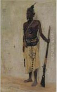 The Elephant Hunter (nenge) by Wilhelm Kuhnert