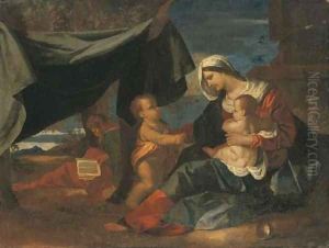 The Holy Family with Saint John the Baptist by Nicolas Poussin