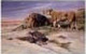 Robbers Of The Desert by Wilhelm Kuhnert