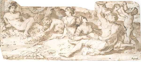 Bacchus with nymphs and putti - view 1