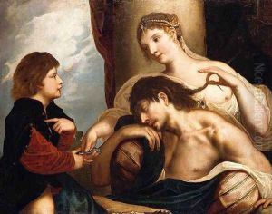 Samson and Delilah by (Alessandro) Padovanino (Varotari)