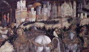 Saint George and the Princess of Trebizond (detail-2) 1436-38