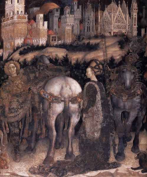 Saint George and the Princess of Trebizond (detail-1) 1436-38 - view 1