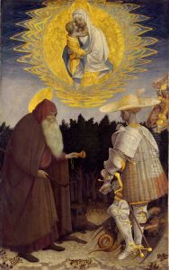 Apparition of the Virgin to Sts Anthony Abbot and George 1445