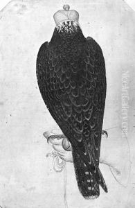Hawk on hand, seen from behind, from the The Vallardi Album by Antonio Pisano (Pisanello)