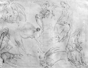 Sheet of studies, from the The Vallardi Album