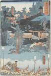 Tempelhain by Toyohara Kunichika