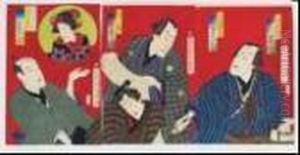 The Actor Bando Mitsugoro And Others In Character