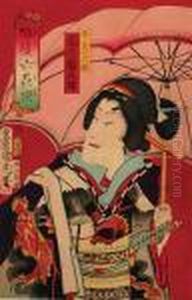 Haiyu Rokka Sen, 1873 R. by Toyohara Kunichika
