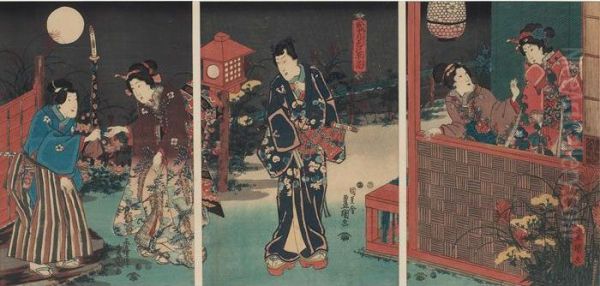 Triptych With Figures - view 1