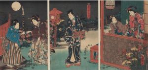 Triptych With Figures
