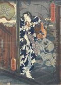 Kabuki-schauspieler Mit Sandalen