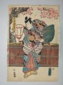 Un Acteur Dans Lerole D'un Samourai by Gototei Kunisada