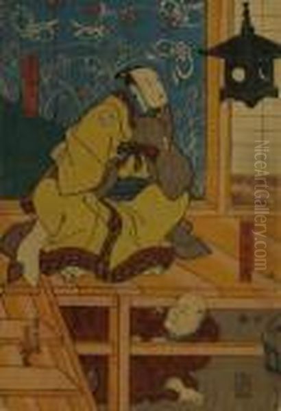 Deux Acteurs Dans Les Roles D'oboshi Yuranosuke - view 1