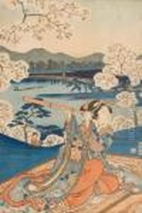 Attori Del Kabuki Nei Ruoli Di Samurai
