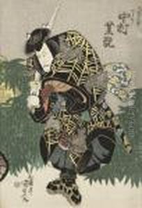 Samuraj Med Svard by Gototei Kunisada