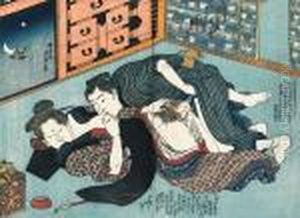 Umegonomi Neya No Utsuriga by Gototei Kunisada