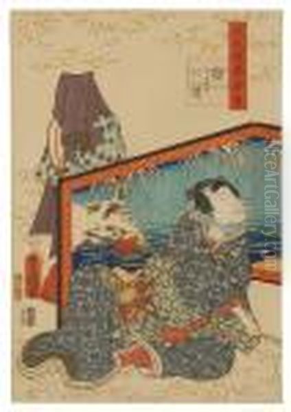Depicting A Man Seated Before A Mandarin - view 1