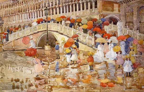 Umbrellas In The Rain - view 1
