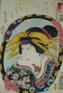 Ichikawa Shinsha I W Roli Miuraya Kokone by Gototei Kunisada