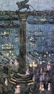 St Marks Lion Venice by Maurice Brazil Prendergast