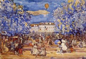 The Balloon2 by Maurice Brazil Prendergast