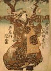 Iii Kabuki Actor Dressed As A Geisha by Gototei Kunisada
