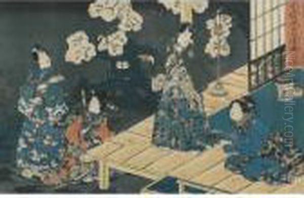 Three Scenes From The Tale Of Genji - view 1