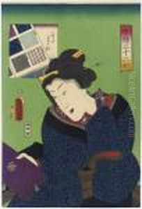 Agari Ga Yosaso by Gototei Kunisada
