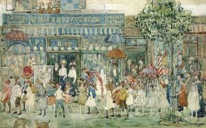Columbus Circle (New York) by Maurice Brazil Prendergast