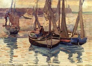 Small Fishing Boats Treport France