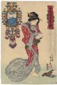 Kitagawa Utamaro by Gototei Kunisada