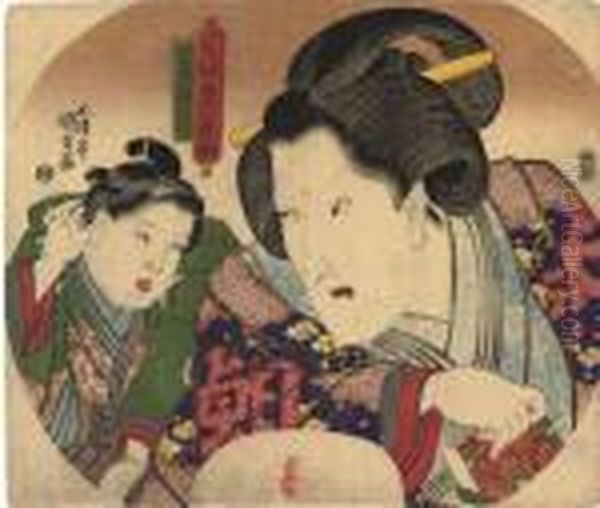 The Actors Bando Minosuke And Bando Sanpachi - view 1