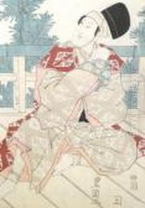 Toyokuni I- -- Man And Child Toyokuni I- -- Man And Child