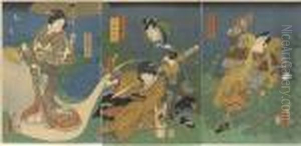 Three Triptychs Of Actors - view 1