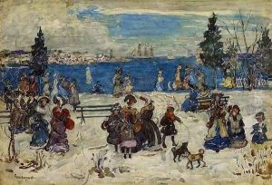 April Snow Salem by Maurice Brazil Prendergast