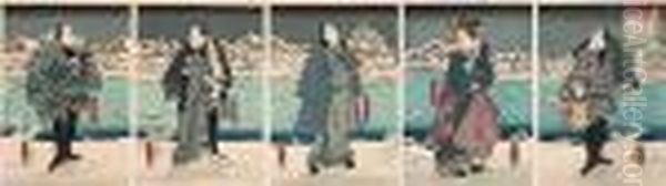 Two Pentaptychs Of Actors - view 1