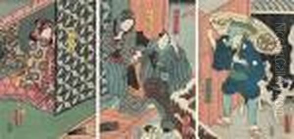 A Triptych Of Actors - view 1