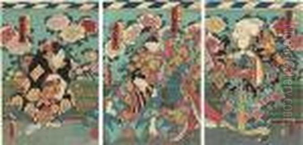 Three Triptychs Of Actors - view 1