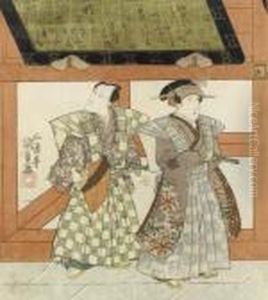 Three Surimono by Gototei Kunisada