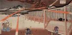 Yorimasa Shooting The Nue From The Roof Of The Palace