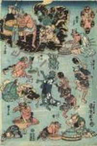 Three Woodcuts by Utagawa Kuniyoshi