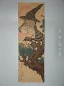 Un Epervier Et Sa Nichee by Utagawa Kuniyoshi